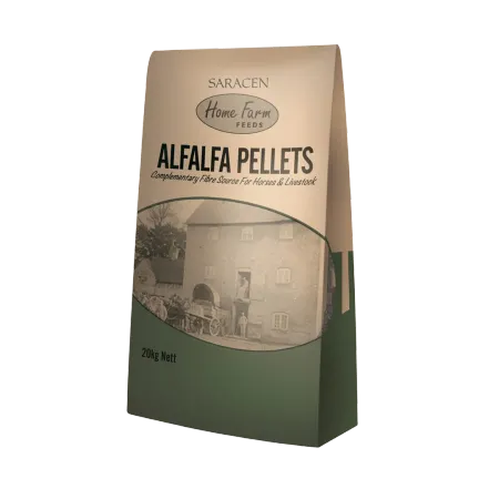 Alfalfa pellets, fiberrik lucernpellets, 20 kg