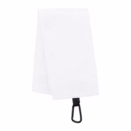Golfhandduk i våffelväv med karbinhake 50 × 40 cm | PROACT®
