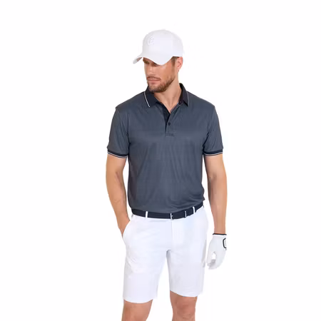 Golfpiké med DryCool och kontrastdetaljer för herr | Abacus