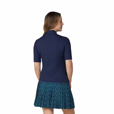 Marinblå golfpiké med mock neck för dam | Callaway