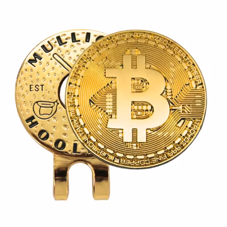 Bitcoin magnetisk bollmarkör med hattclip | Mulligan Hooligan®