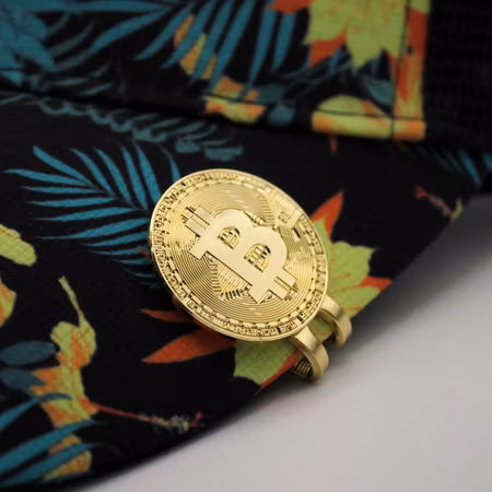 Bitcoin magnetisk bollmarkör med hattclip | Mulligan Hooligan®