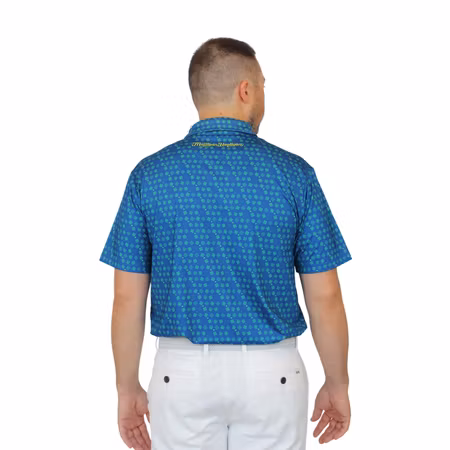 Mönstrad golfpolo för herr | Mulligan Hooligan®