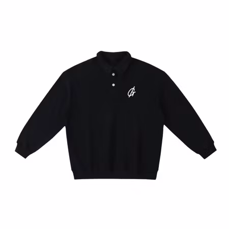 Golftröja i fleece med polokrage - House Polo Sweatshirt | Gamblin´Golf
