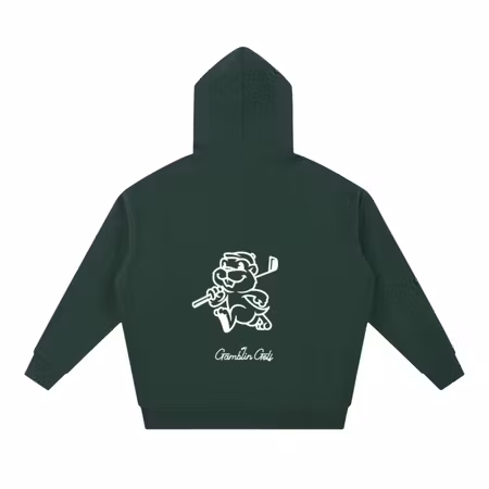 Kraftig golfhoodie i bomullsblandning - Heavyweight Fairway Hoodie | Gamblin´Golf