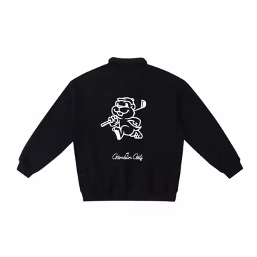 Golftröja i fleece med polokrage - House Polo Sweatshirt | Gamblin´Golf