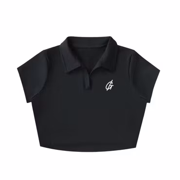 Croppad golfpolo dam - Scratch Crop Polo | Gamblin´Golf