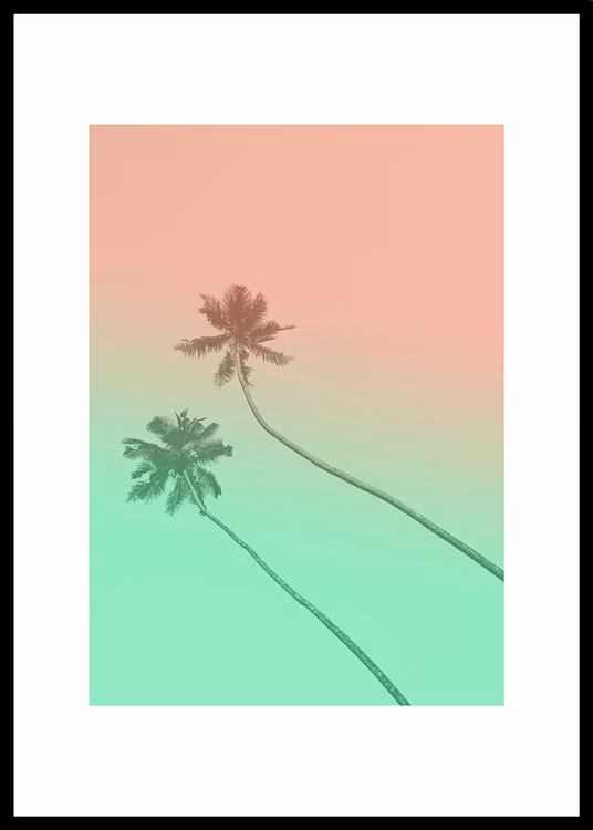 Artwork Love 2-tone Green Peach