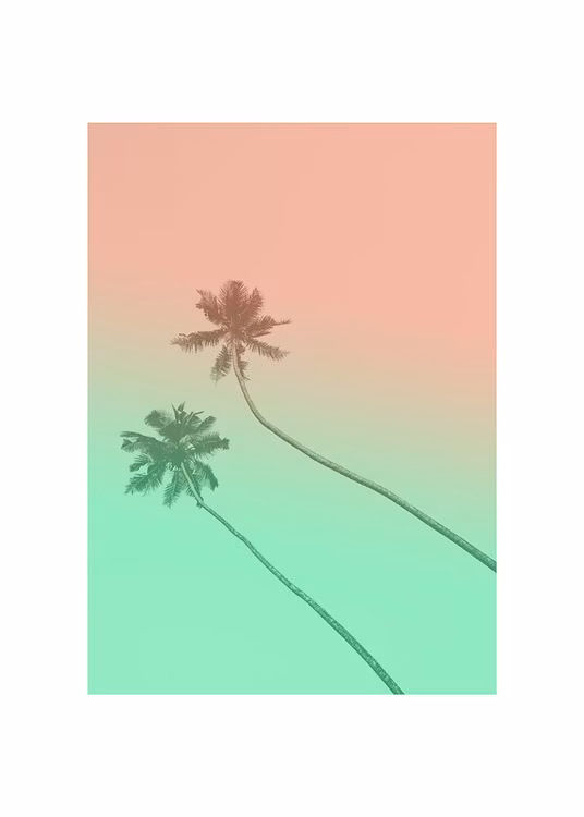 Artwork Love 2-tone Green Peach