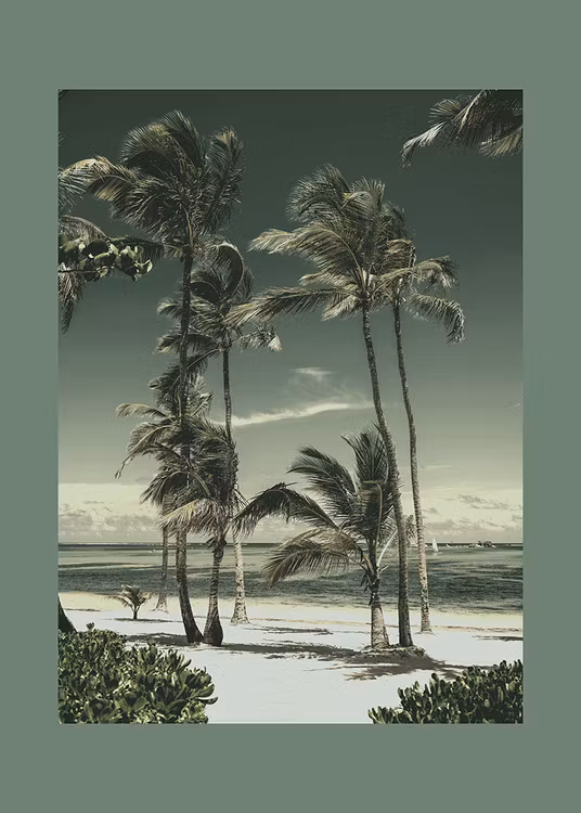 Artwork Dreams Dark Green Vintage