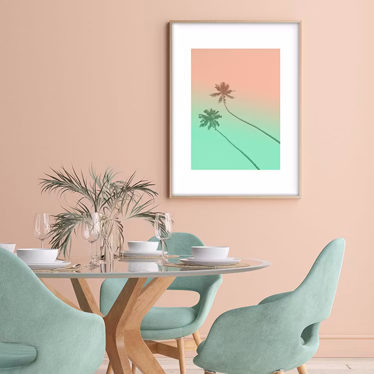 Artwork Love 2-tone Green Peach