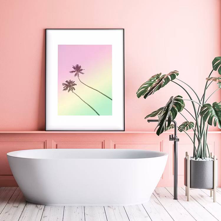 Artwork Love 3-tone Pink Yellow Green