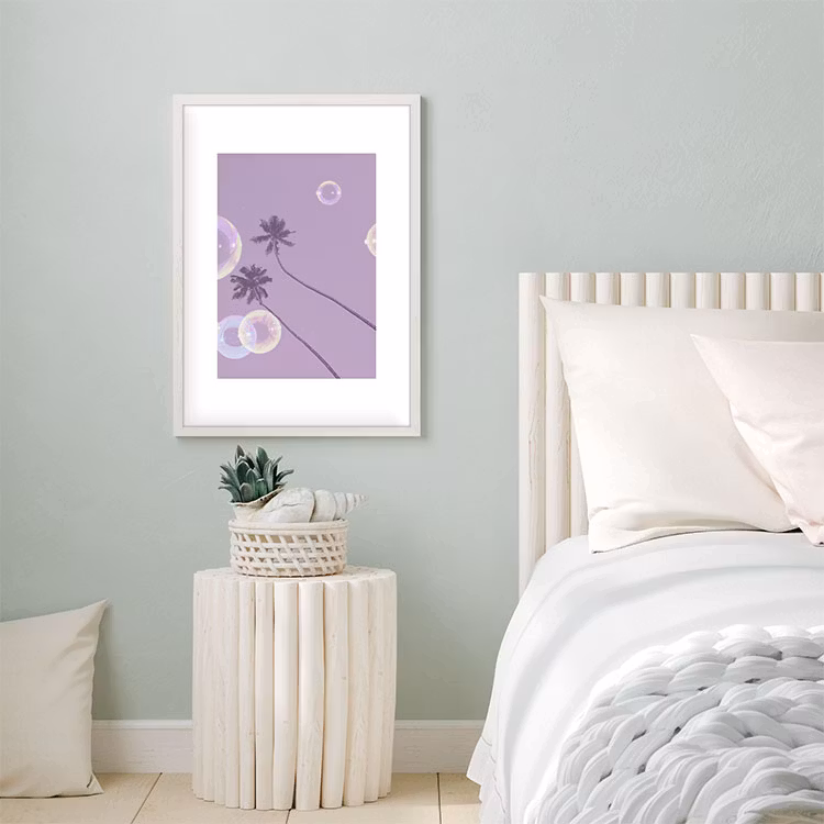 Artwork Love Bubbles Purple
