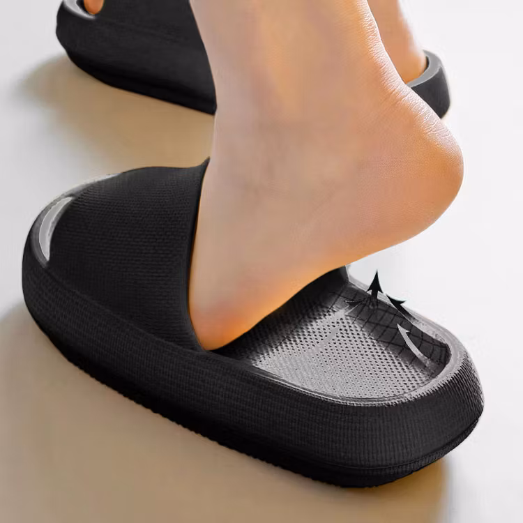 Extra mjuka tofflor (svart)