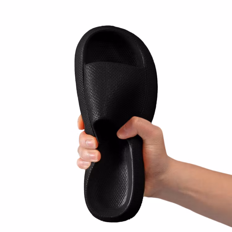 Extra mjuka tofflor (svart)