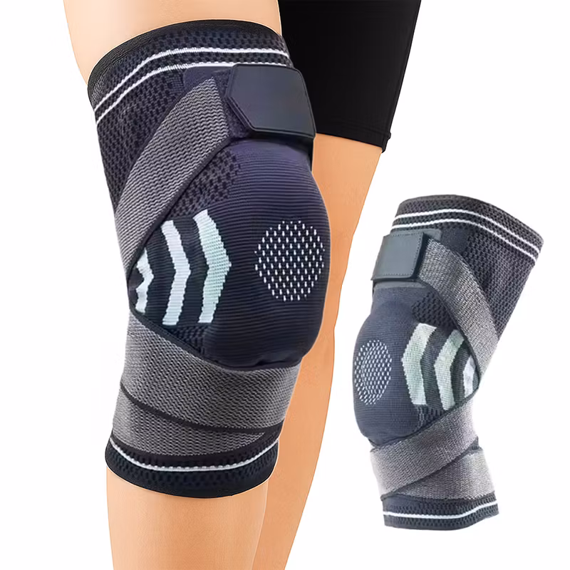 Knästöd med stödfjäder