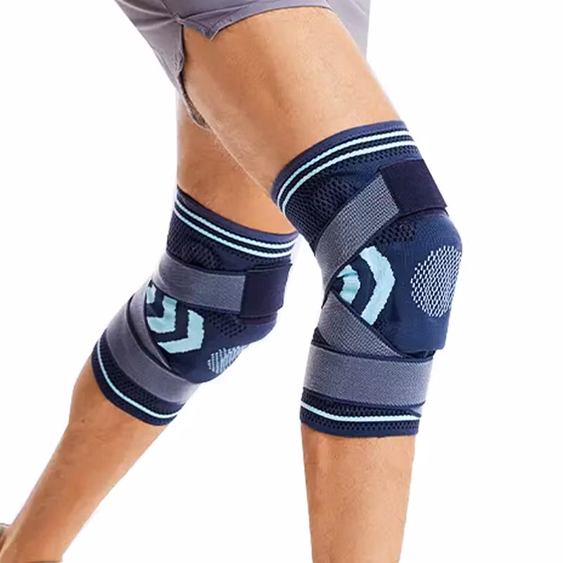 Knästöd med stödfjäder