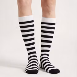 Randiga stödstrumpor (S/V)