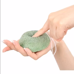 Grön konjac svamp