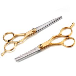 Frisörsaxar basic (guld 2st)