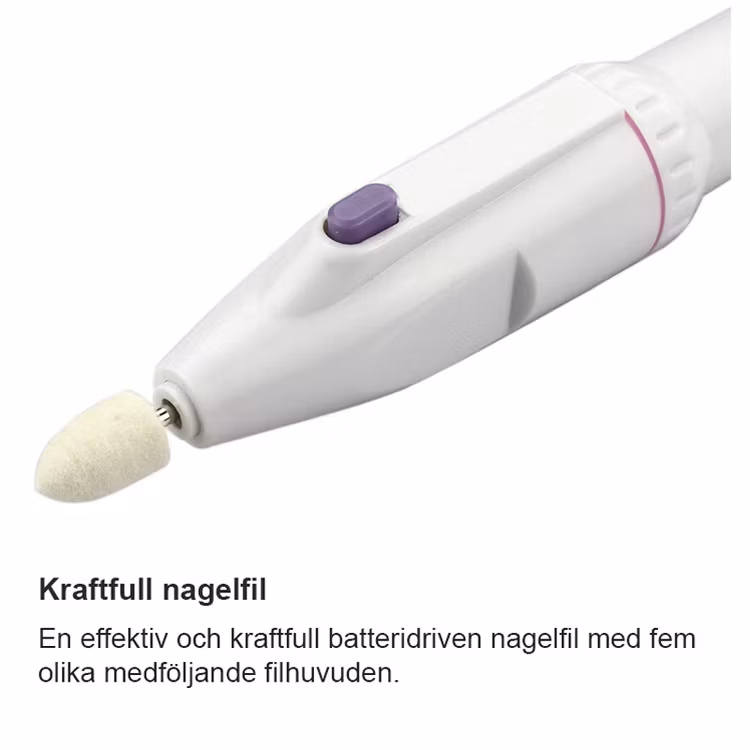 Batteridriven nagelfil