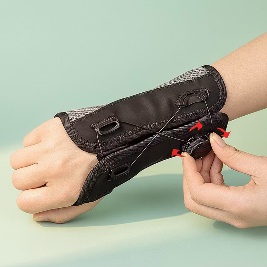 Handledsstöd med vridknapp