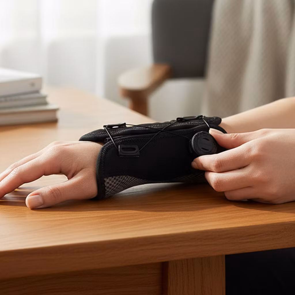 Handledsstöd med vridknapp