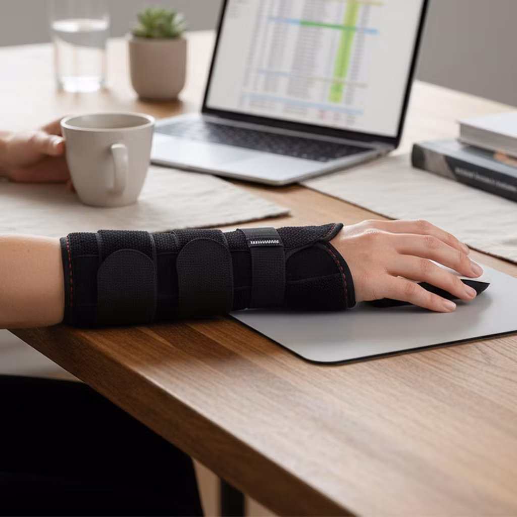 Handledsstöd med skena