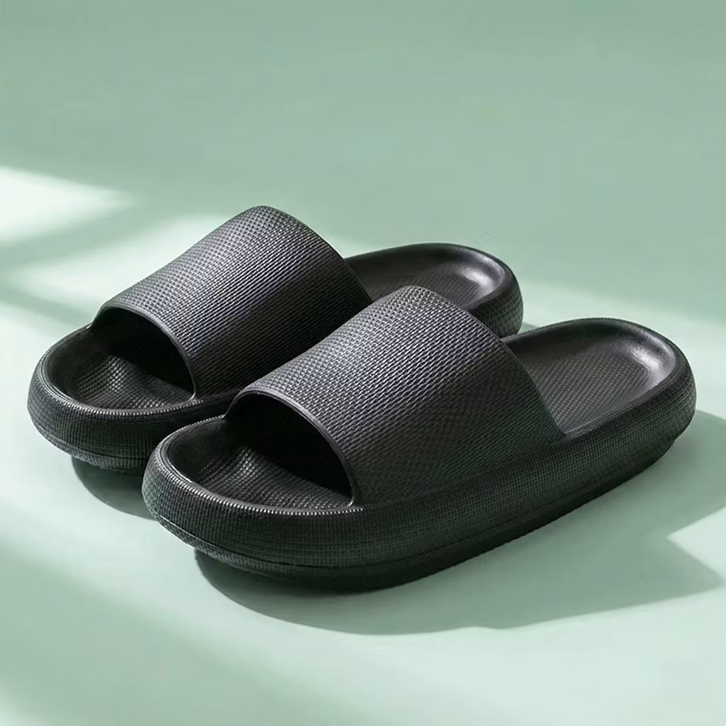 Extra mjuka tofflor (svart) 