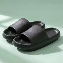 Extra mjuka tofflor (svart)