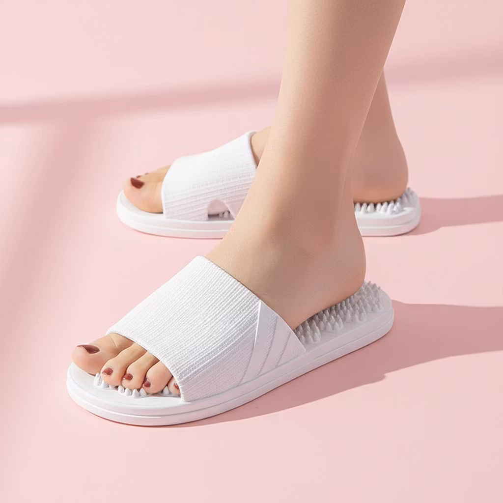 Fotmassagetofflor (grå)