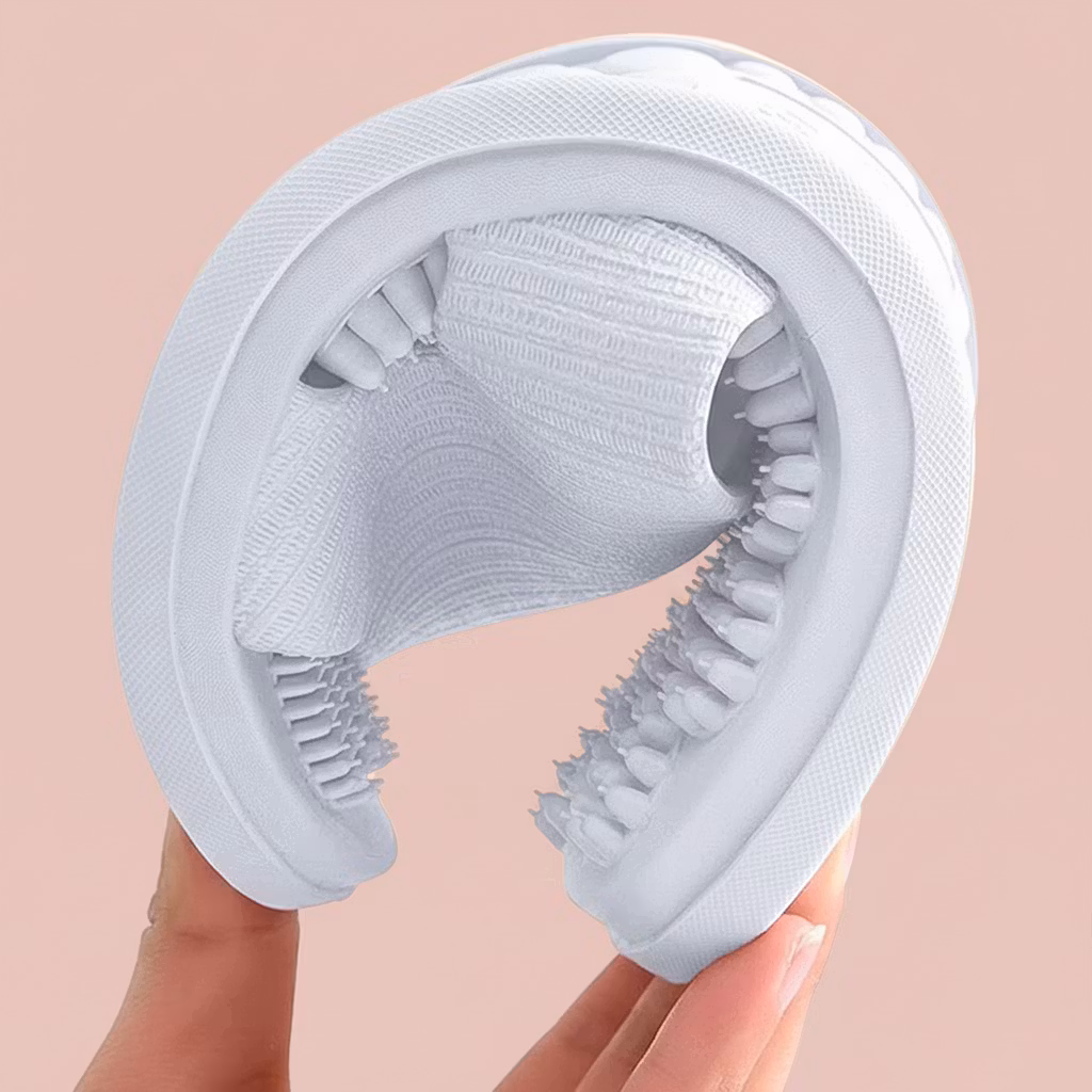 Fotmassagetofflor (grå)