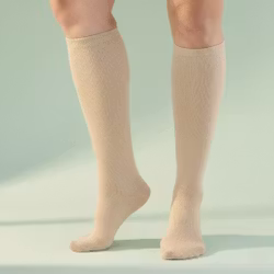 Stödstrumpor beige