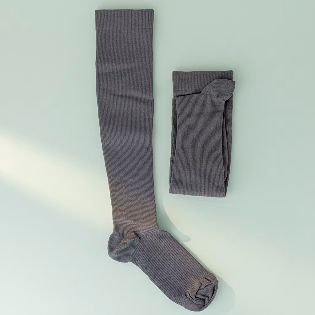 Stödstrumpor grå
