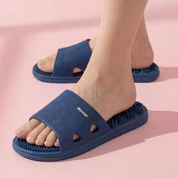 Tofflor med massagepiggar (blå)