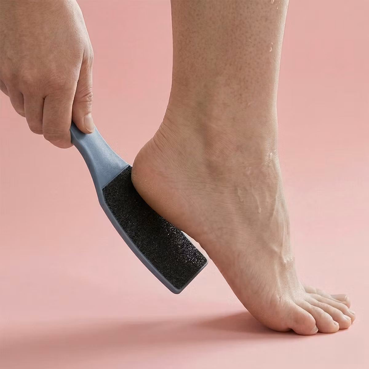 Rundad fotfil för mjuka fötter