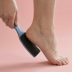 Rundad fotfil för mjuka fötter