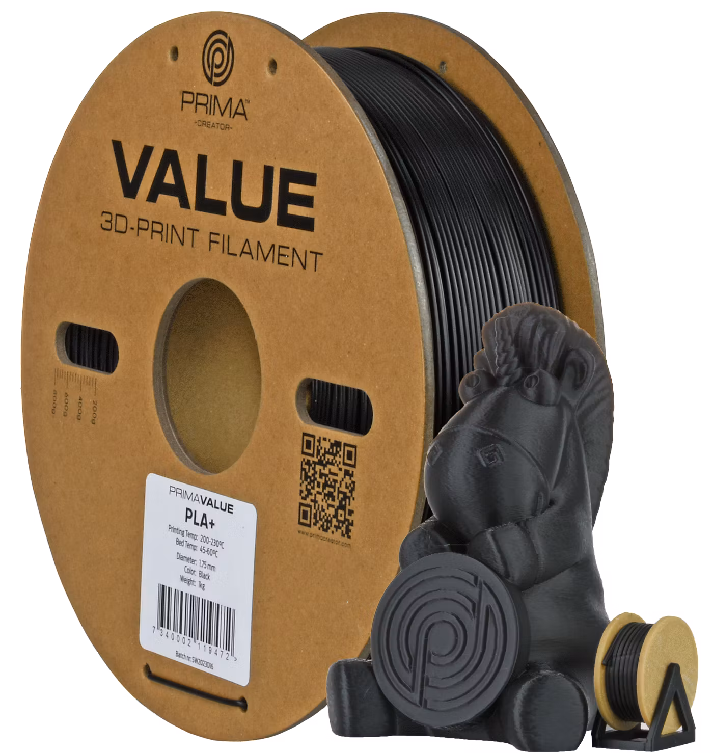 Primavalue Matt PLA+ Black