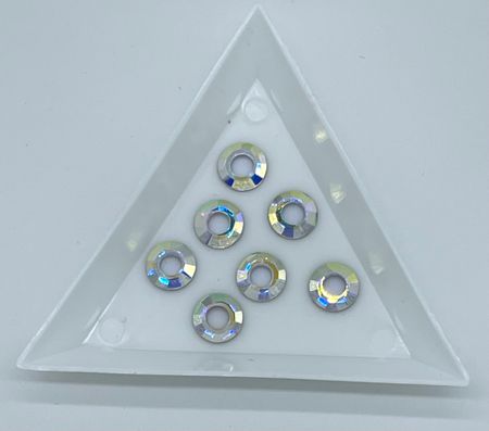 Ring. 10mm crystal ab. 25st