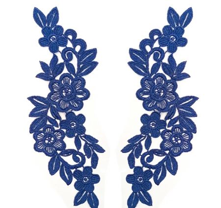 Spetsapplikation (2st) Darkblue