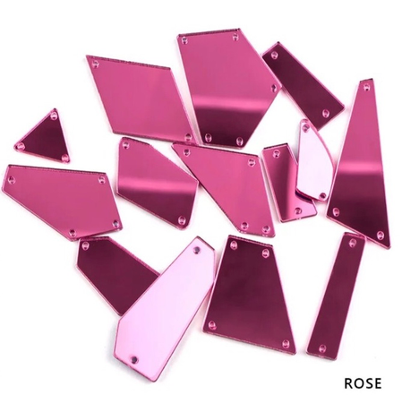 Akrylspeglar set rose