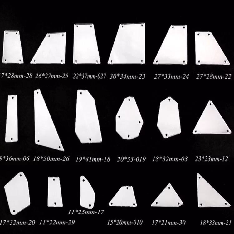 Akrylspeglar set Gold yellow