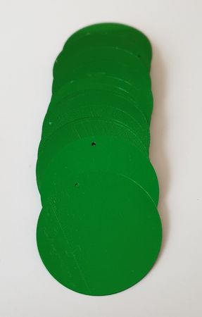 Runda paljetter 40mm Dark green 20st