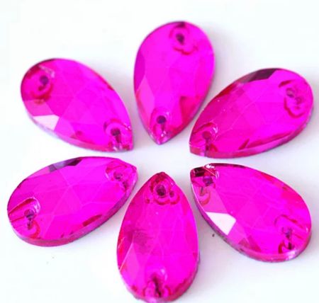 Sy-på sten droppe, standard, Hot Pink