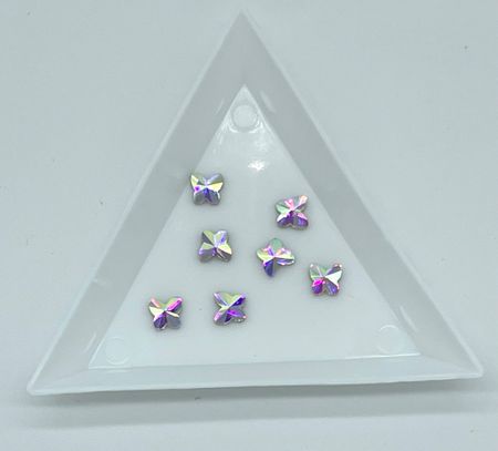 Butterfly  5mm crystal ab. 50st