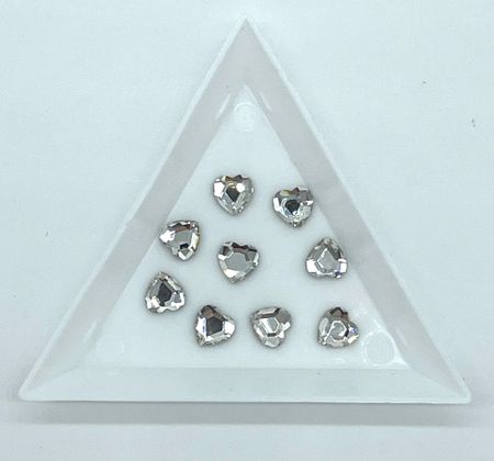 Heart. 7mm crystal clear 50st