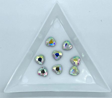 Heart. 7mm crystal ab 50st