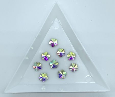 Flower. 6mm crystal ab. 50st