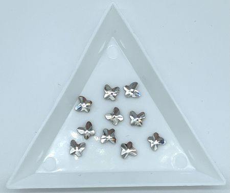 Butterfly. 5mm crystal clear. 50st