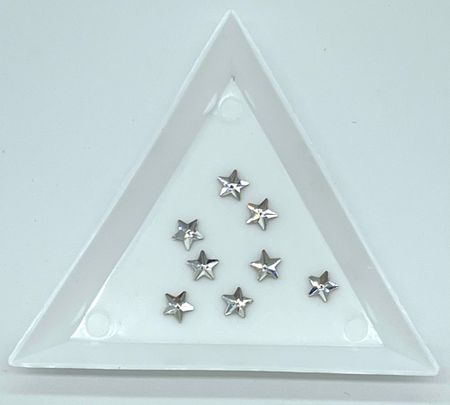 Star. 5mm crystal clear.50st